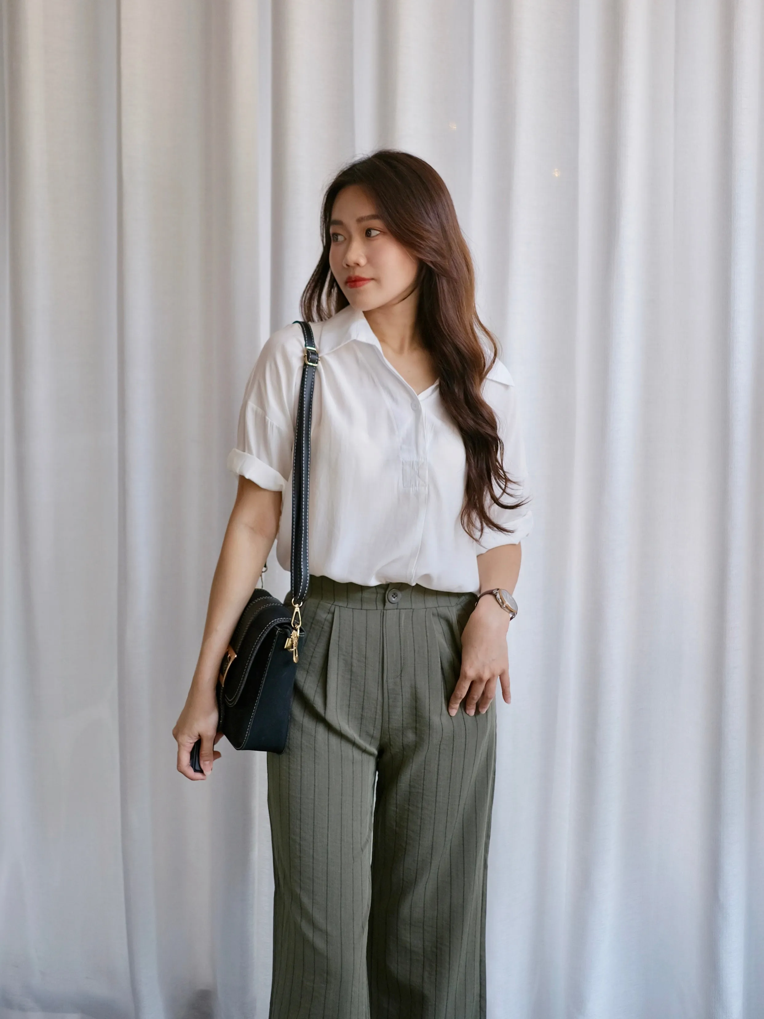 ACEWIN Basic Stripe Culottes (Free Size) 501748