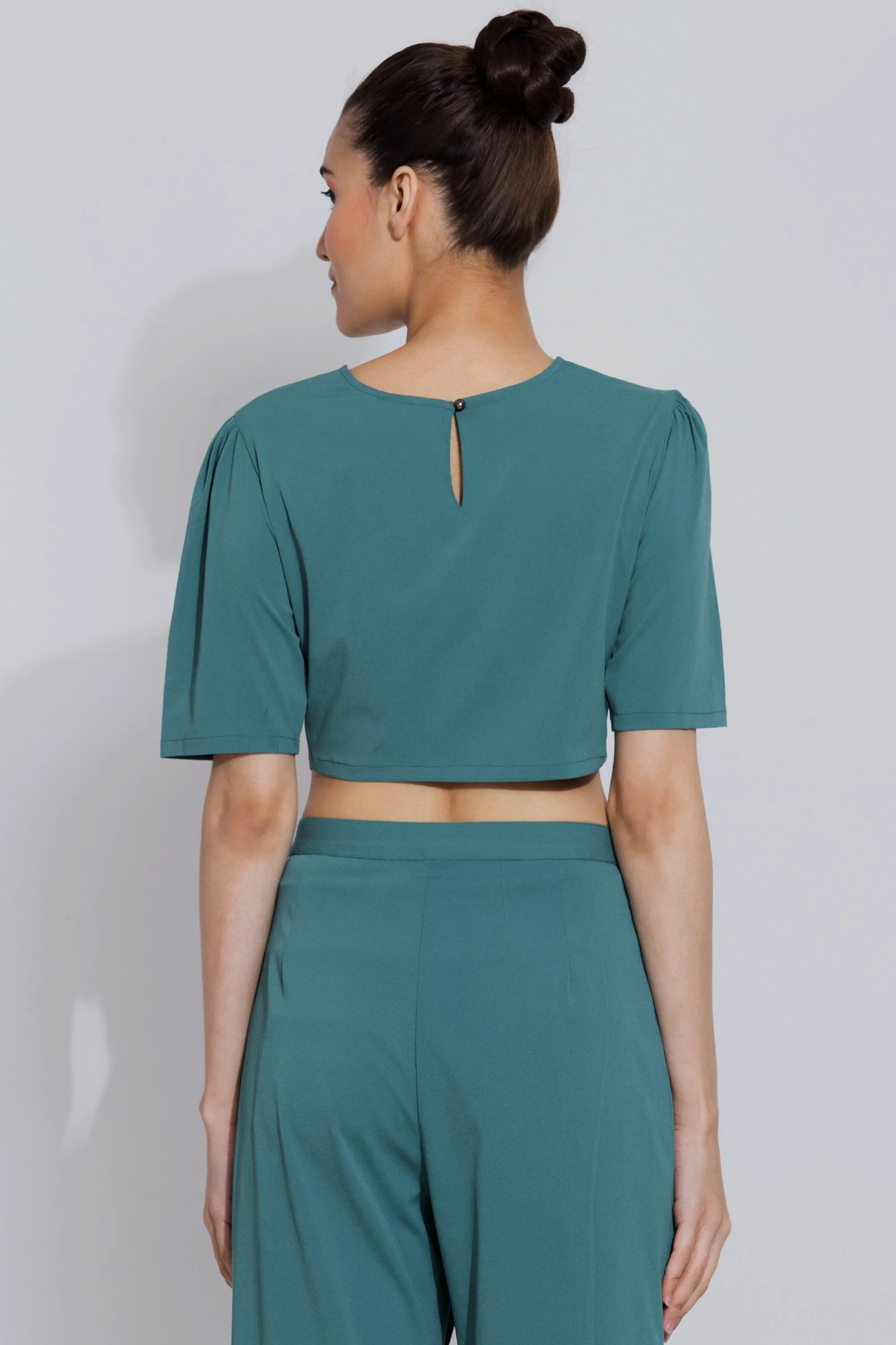 Fern Ruched Crop Top