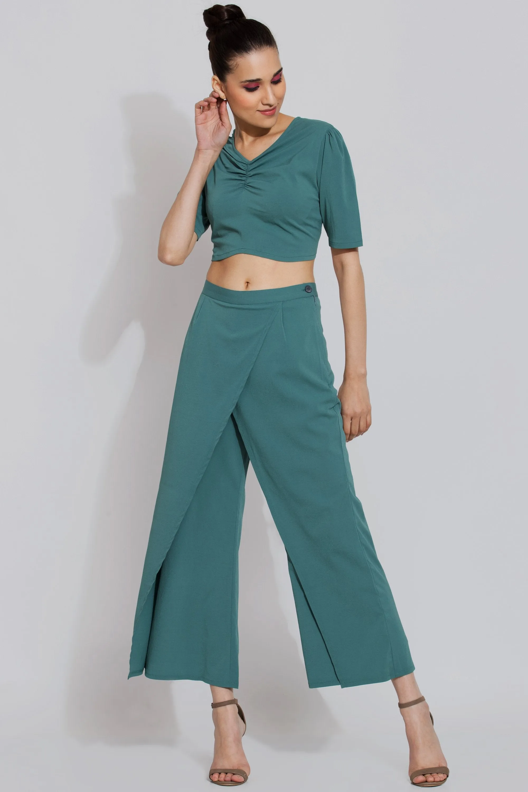 Fern Ruched Crop Top