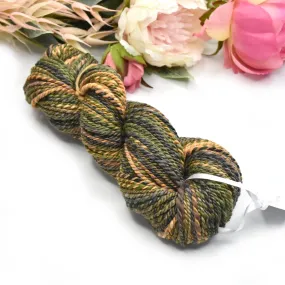 Hand Spun Tasmanian Merino Wool Chunky Yarn in Garden Path