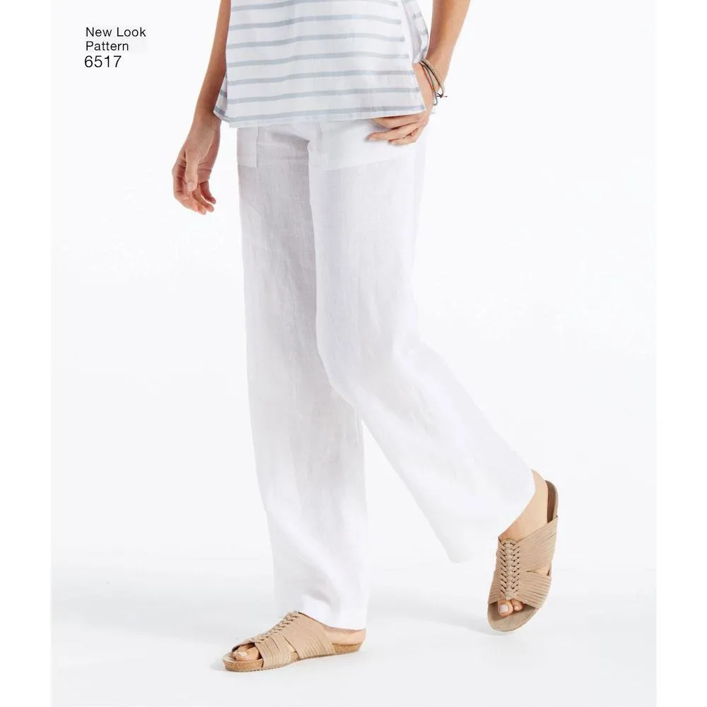 Newlook Pattern 6517 Women’s Dress, Tunic, Top, Pants, and Scarf