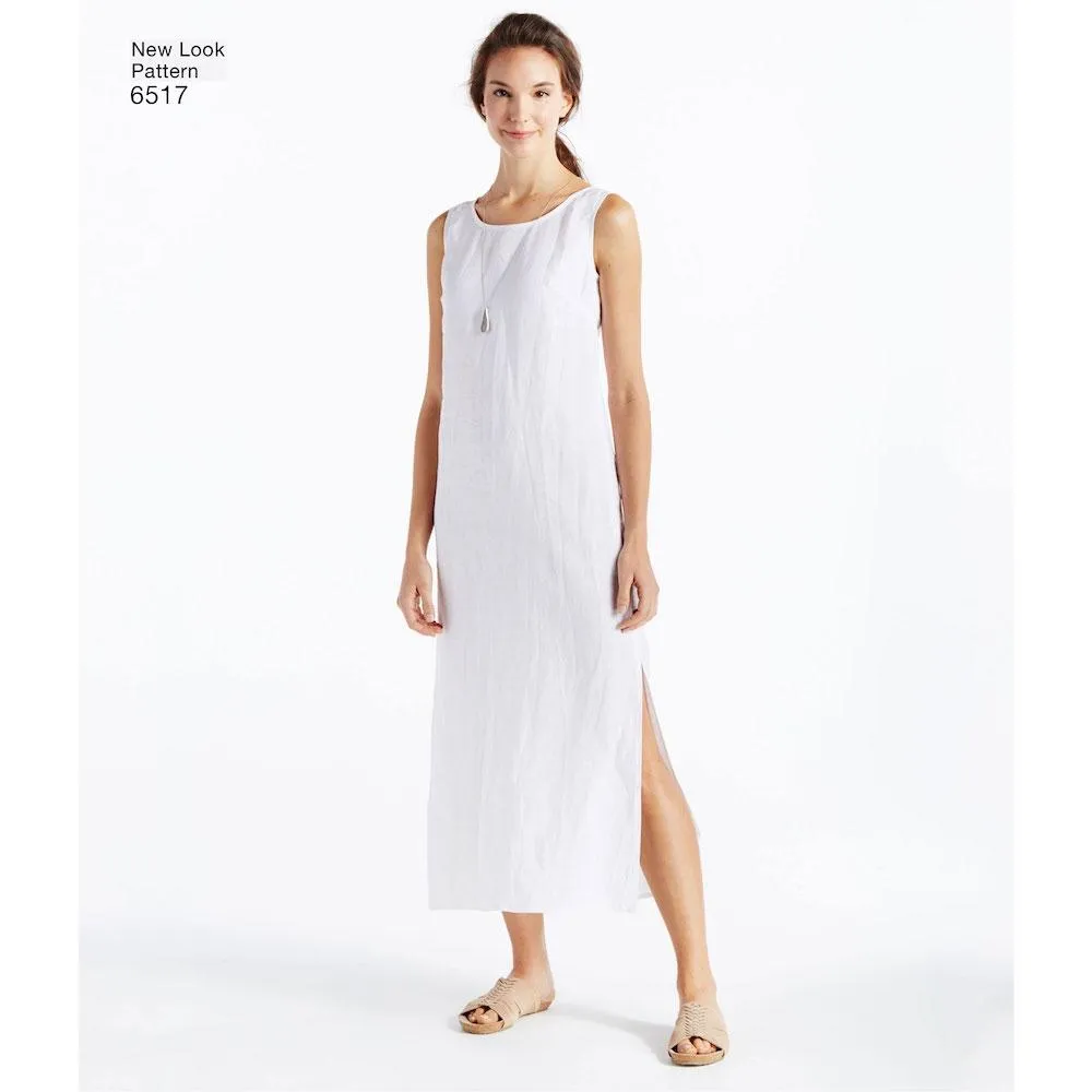 Newlook Pattern 6517 Women’s Dress, Tunic, Top, Pants, and Scarf