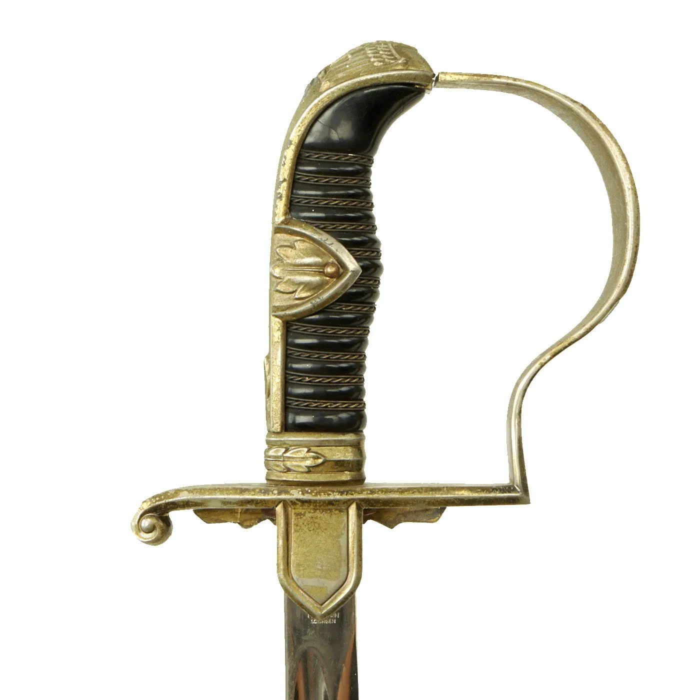 Original German WWII Field Marshal Dove Head Prinz Eugen Officers Sword by Carl Eickhorn with Scabbard