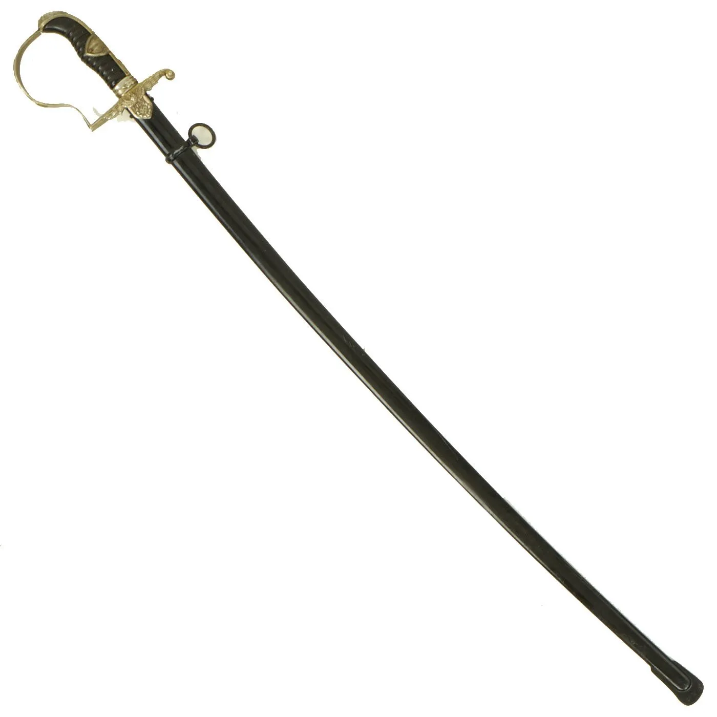 Original German WWII Field Marshal Dove Head Prinz Eugen Officers Sword by Carl Eickhorn with Scabbard