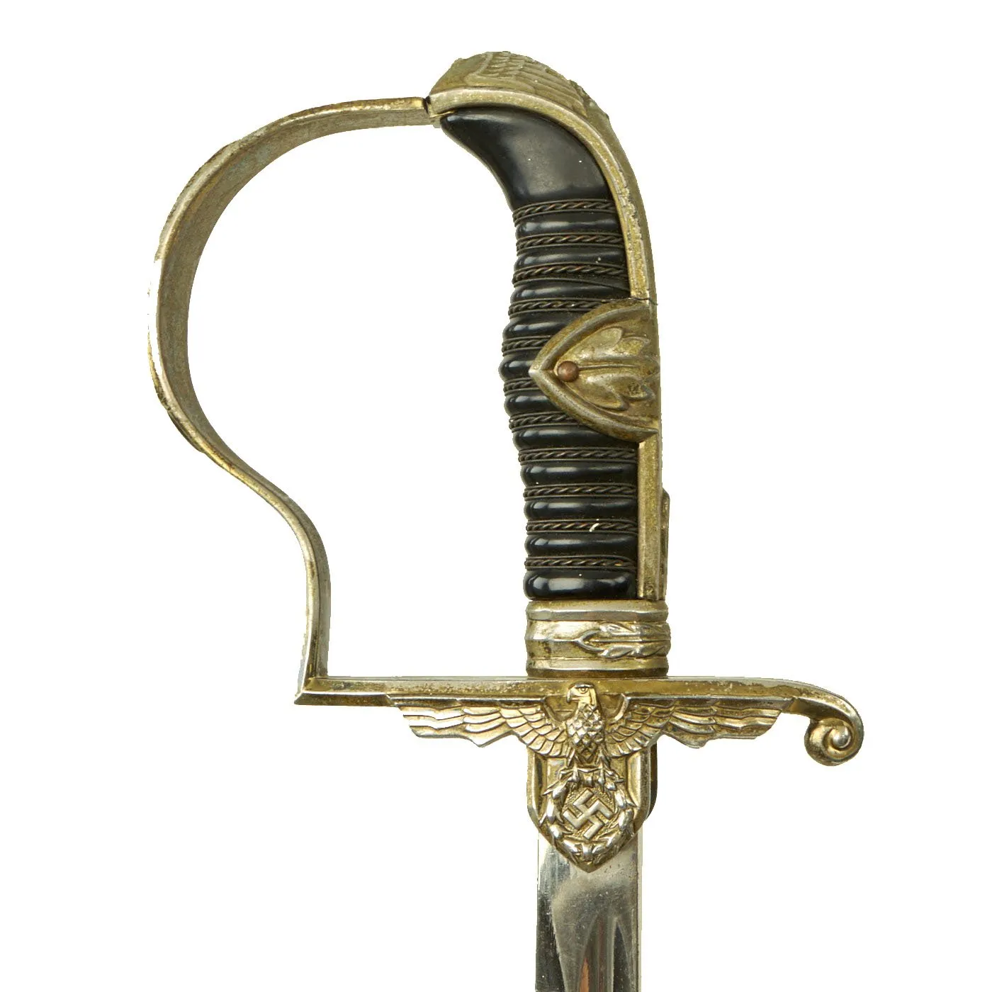 Original German WWII Field Marshal Dove Head Prinz Eugen Officers Sword by Carl Eickhorn with Scabbard