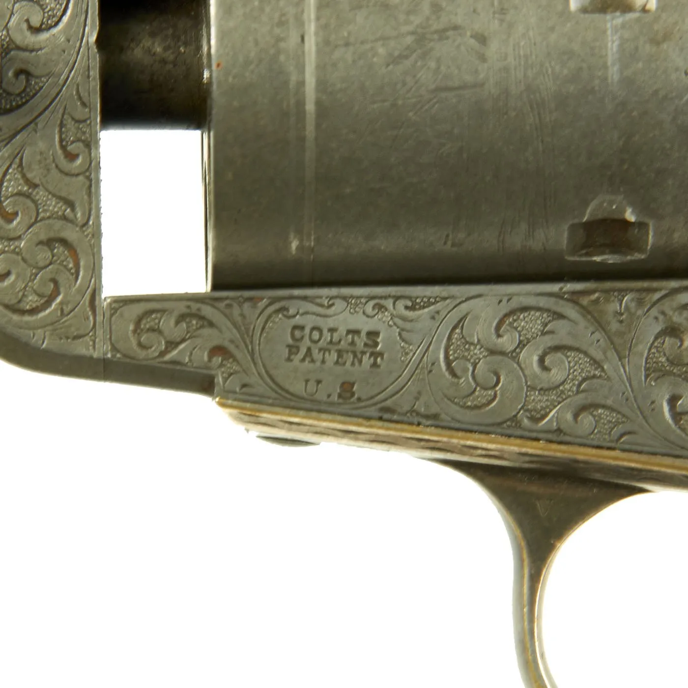 Original U.S. Colt 1851 Navy Fully Engraved Percussion Revolver with Ivory Grips Made in 1856 - Serial No 63816