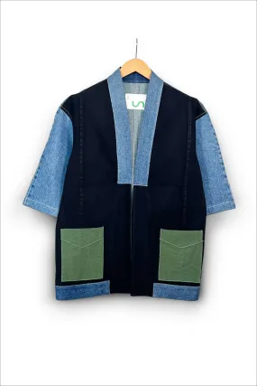 Pocketwork Upcycled Denim Kimono Jacket