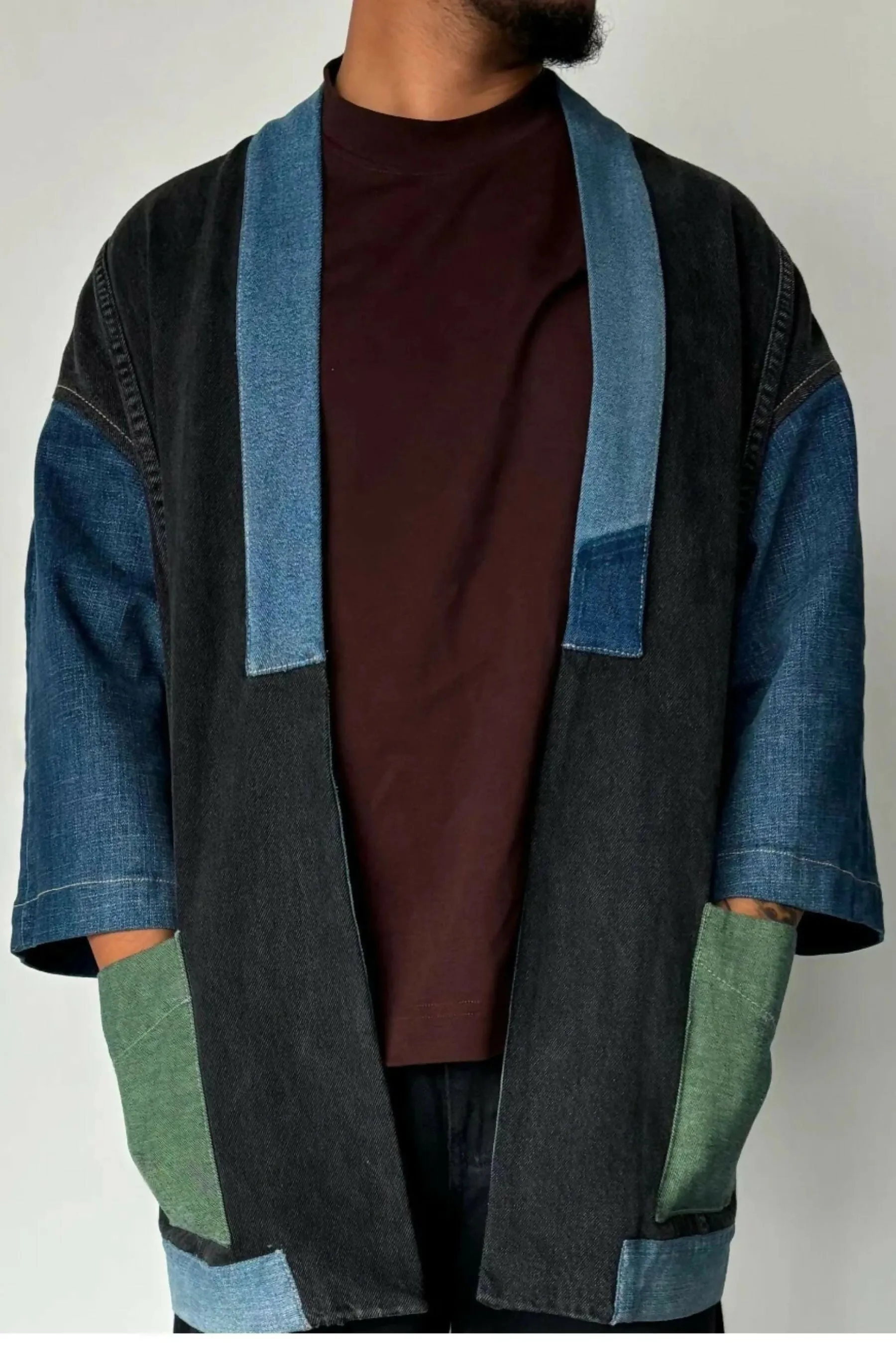 Pocketwork Upcycled Denim Kimono Jacket