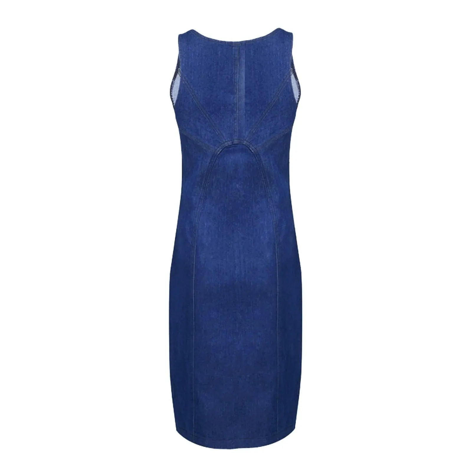 Women's Front Zipper Denim Dress European American Large Size Casual Tank Dress Bodycon Split Jeans Dress vestidos cortos